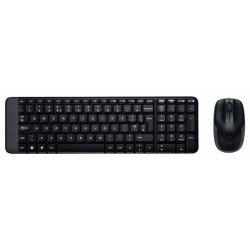 Logitech MK220 клав:черный мышь:черный