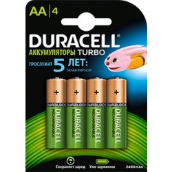 Duracell Rechargeable HR6-4BL AA NiMH 2500mAh