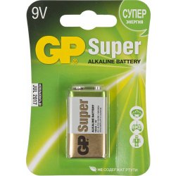 GP Super Alkaline 1604A 6LR61 9V 550mAh