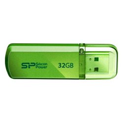 Silicon Power 32Gb Helios 101 SP032GBUF2101V1N USB2.0 зеленый