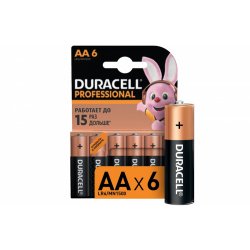 Duracell Professional AA 6шт. LR6/6BL