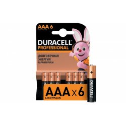 Duracell Professional AAА 6шт. LR03/6BL