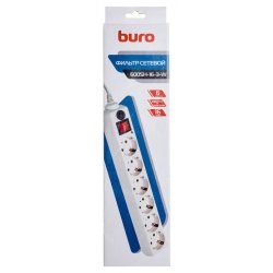 Сетевой фильтр Buro 600SH-16-3-W 3м (6 розеток) белый