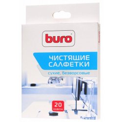 Салфетки Buro BU-Udry для удаления пыли коробка 20шт сухих