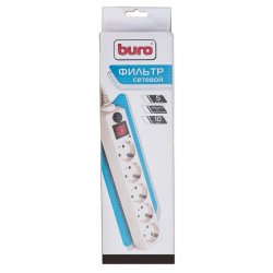Сетевой фильтр Buro 500SH-3-W 3м (5 розеток) белый